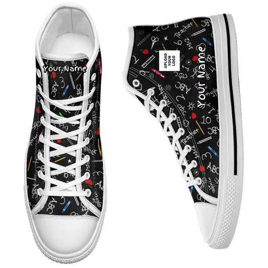Custom school teacher sneakers, perfect gifts, put name on it, HC-B12100