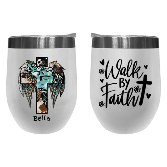 Custom Jesus Personalised Tumbler Cup Insulated Wine Tumblers / Coffee Tumblers Cup / Wedding Gift /Teacher Gift / Bridesmaid Gift / Bachelorette Party Favory, Put your name or logo on it, BZ-C02300