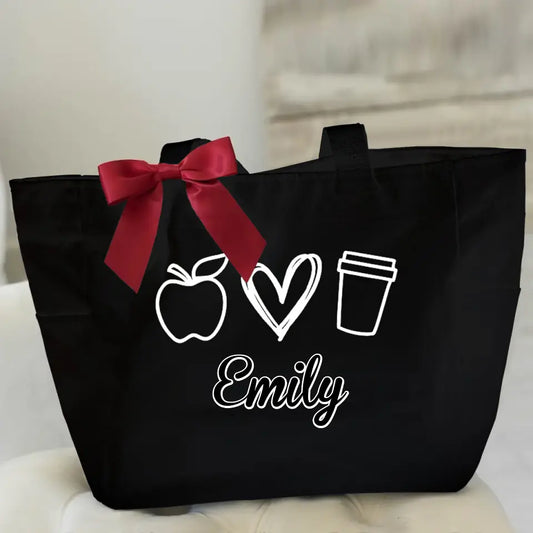 Teacher Tote Bag, Teacher Bag, Personalized Teacher Gift, Gift for Teacher, Bags-C05200