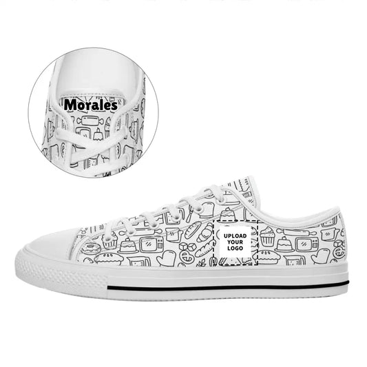 Illustration space style Low Top Shoes Sneakers, Casual Shoes, Custom Shoes, Mens, Womens, Children Kids Shoes, KWL-C0501