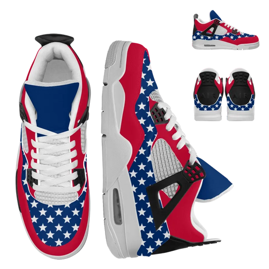 Personalized Sneaker shoes, Basketball shoes for Independence Day July 4th, AJ4-C0602