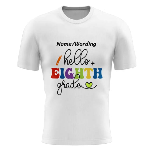 Personalized Back to School Tee, Custom Grade T-Shirt with print on demand for Men and Women, PR064-23020021