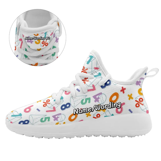Customized Back to School Sneakers, Kid's Lace up breathable shoes, Unisex Sneakers for kids, 051K-23020048