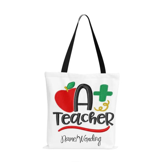 Personalized Back to School Bag, Teacher Gift Bag, Thank you Teacher Tote Bag, PR228-23020049