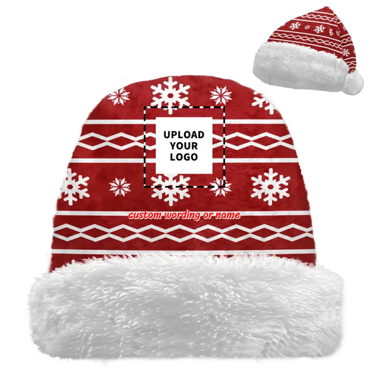 Personalized Christmas Hat, Custom Santa Beanie Hat, Xmas Hat,Family  Holidays Hat Gift,PR208-23020100