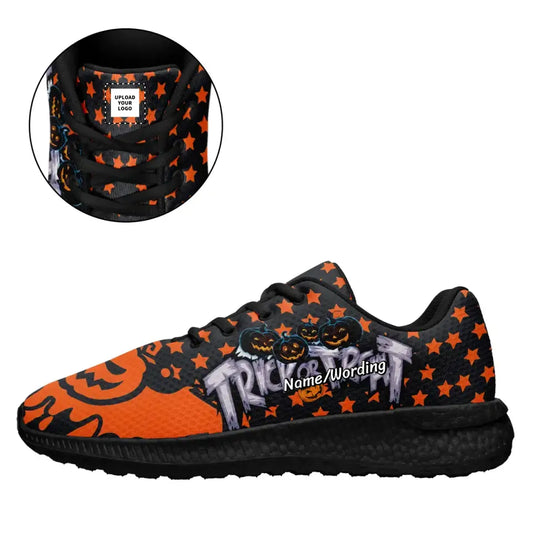 Personalized Happy Halloween Sneakers, Custom Pumpkin, Skull, Bat Shoes, Party Gift,BLD2-23023002